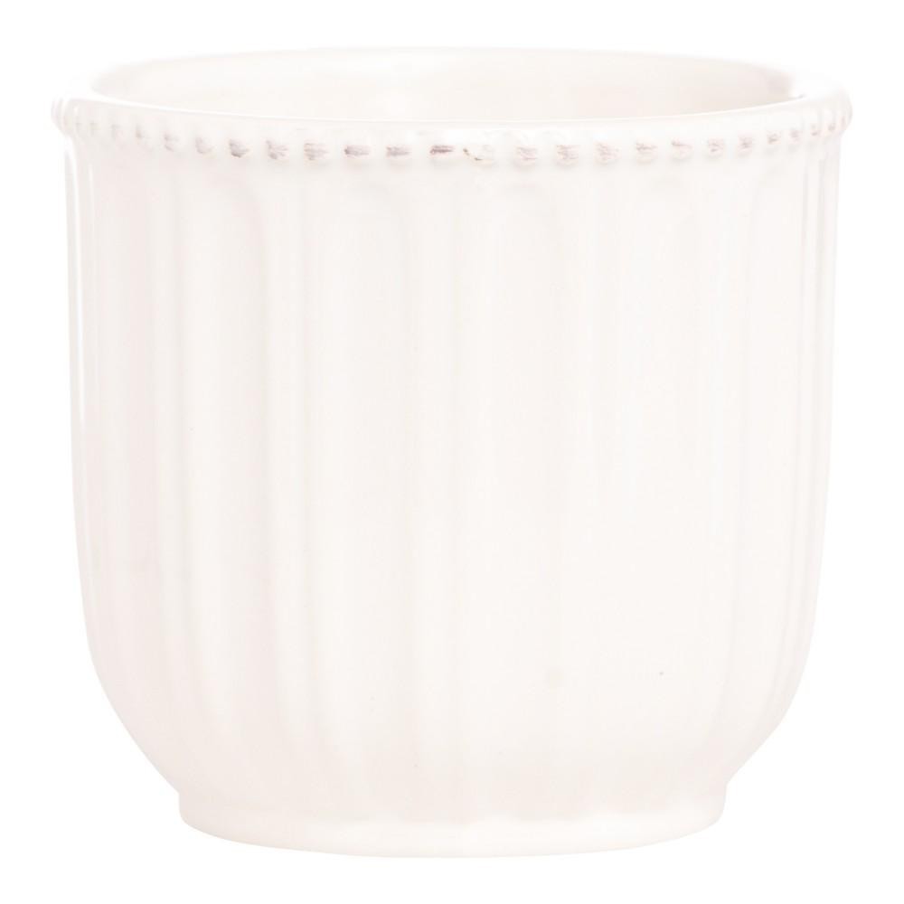 VASO CERAMICA CM.10,5 H.CM.10 BIANCO